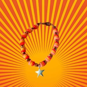 'Starry Starburst' Bracelet Heishi Beads Handmade By mxsha beads